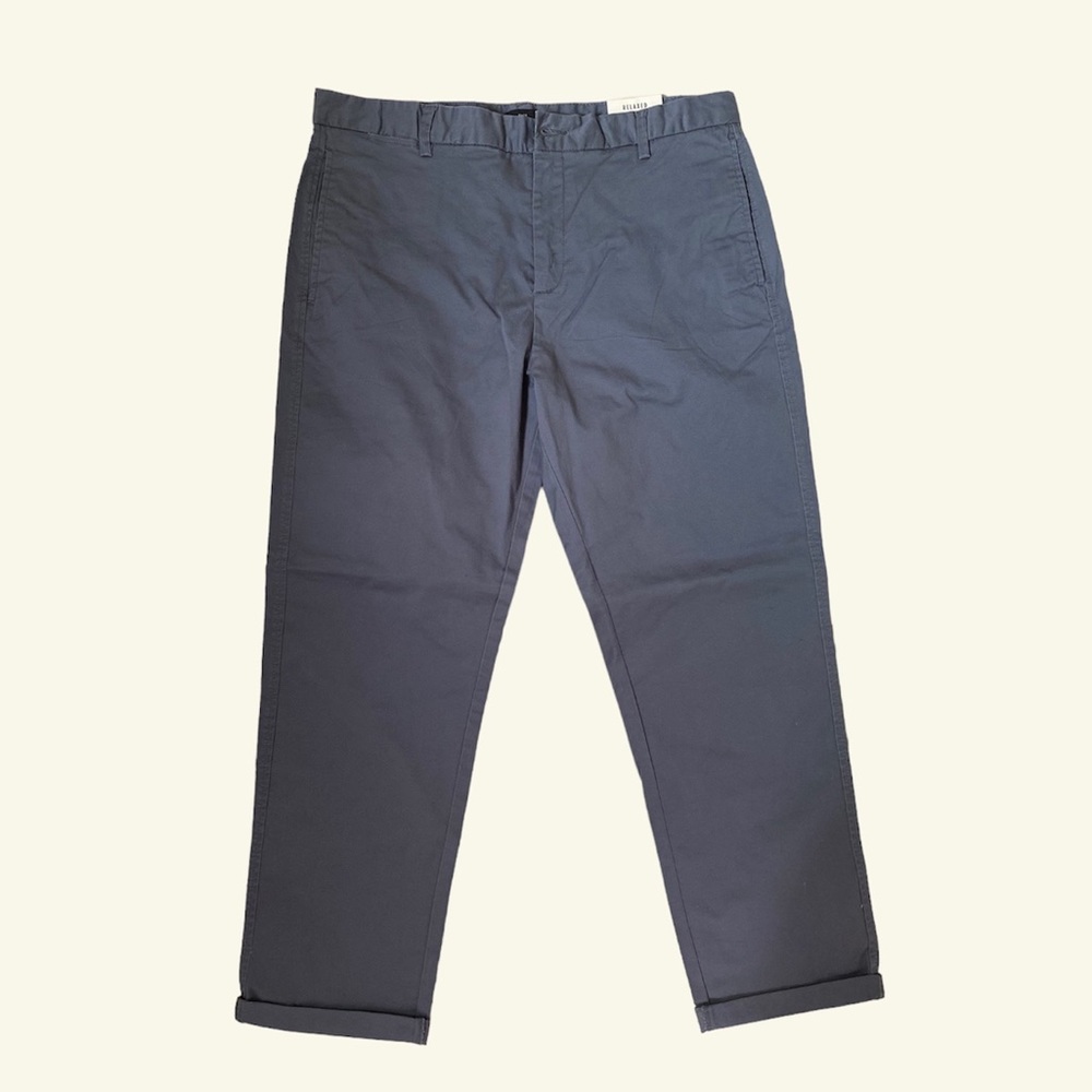 Relaxed chinos in dark blue | size 36R